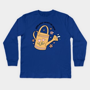 Gemini Watering Can Kids Long Sleeve T-Shirt